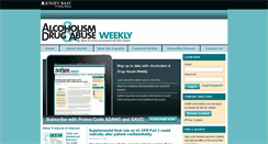 Desktop Screenshot of alcoholismdrugabuseweekly.com